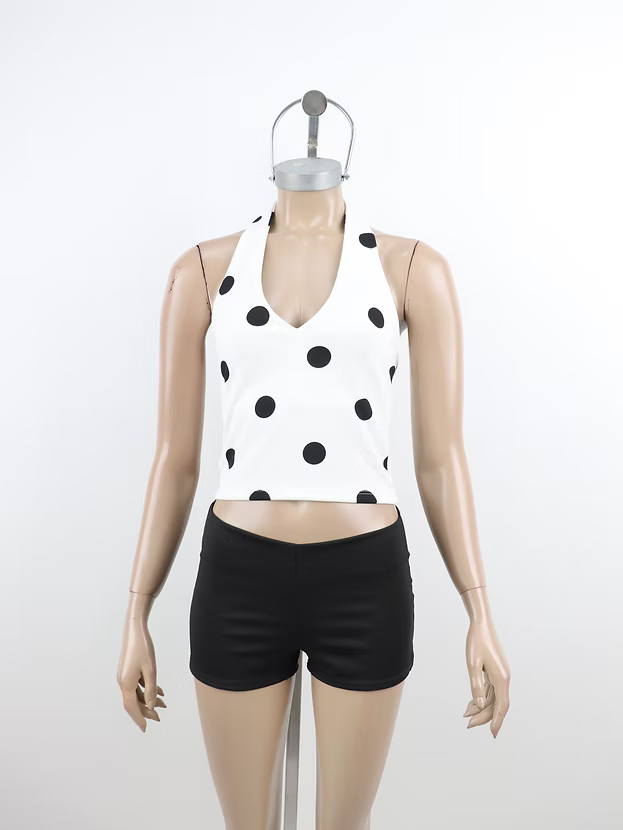 Top crepe lunares marilyn