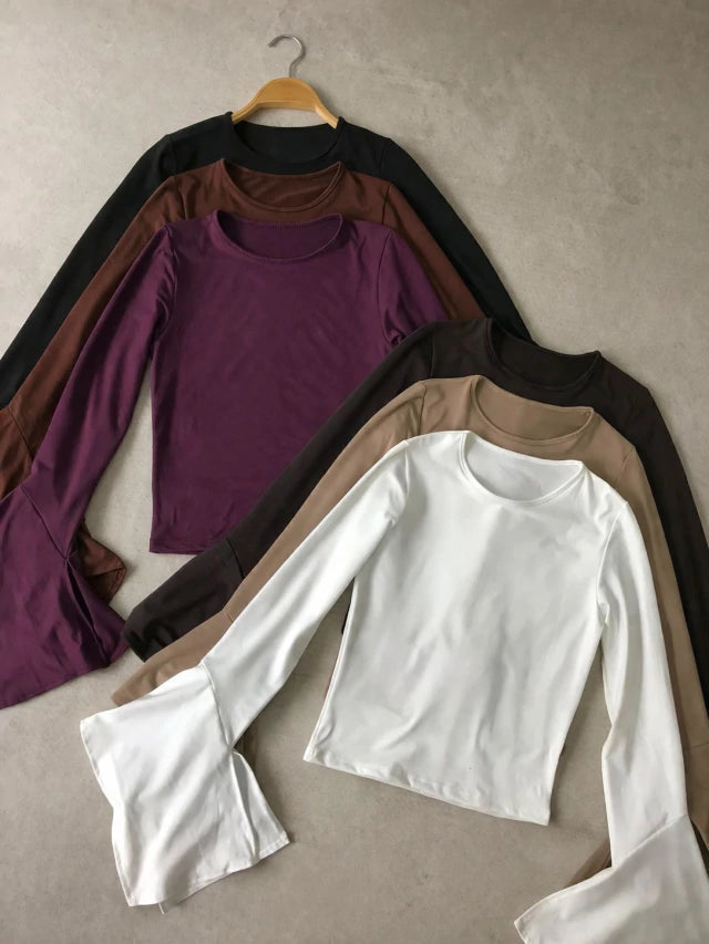Camiseta manga oxford con abertura