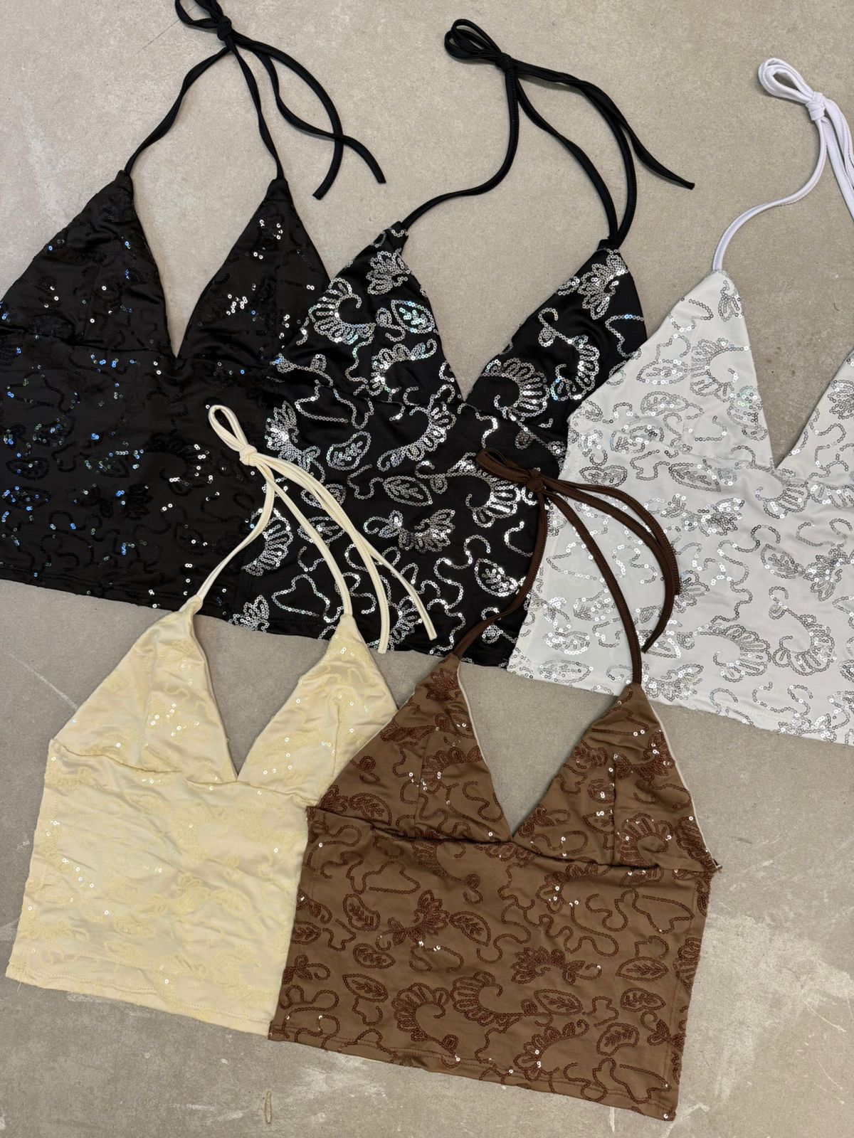 Top pechera triangulos