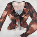 Saco tul estampado