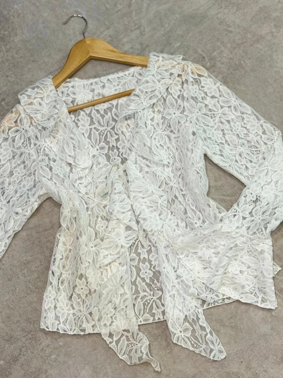 Saquito volados manga acampanada