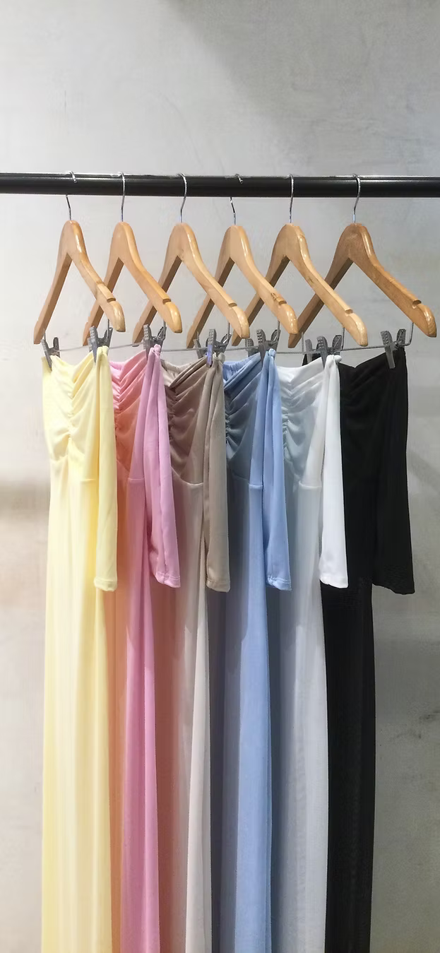 Set vestido con mini tul y microfibra calim