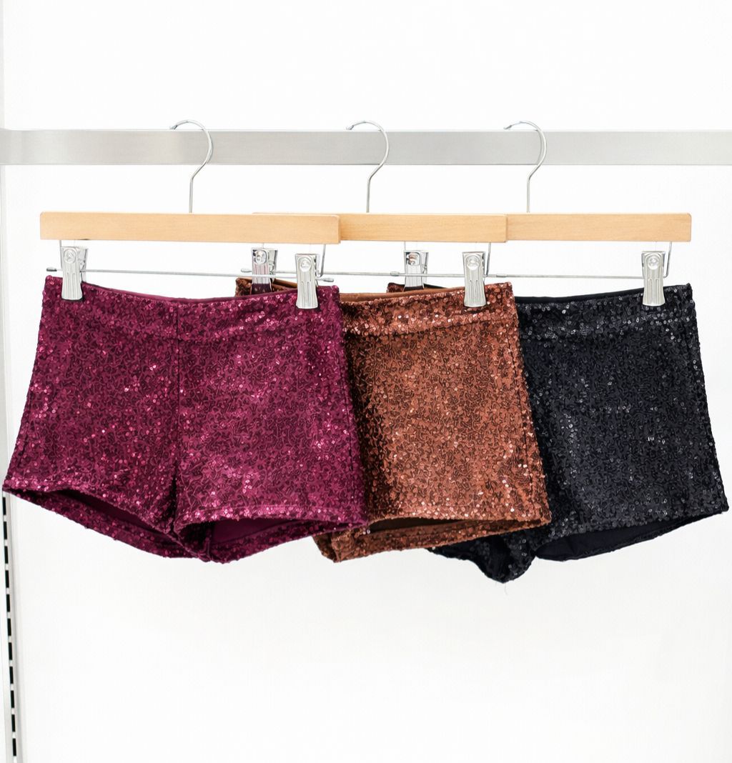 Short tiro bajo de lentejuelas Tauro