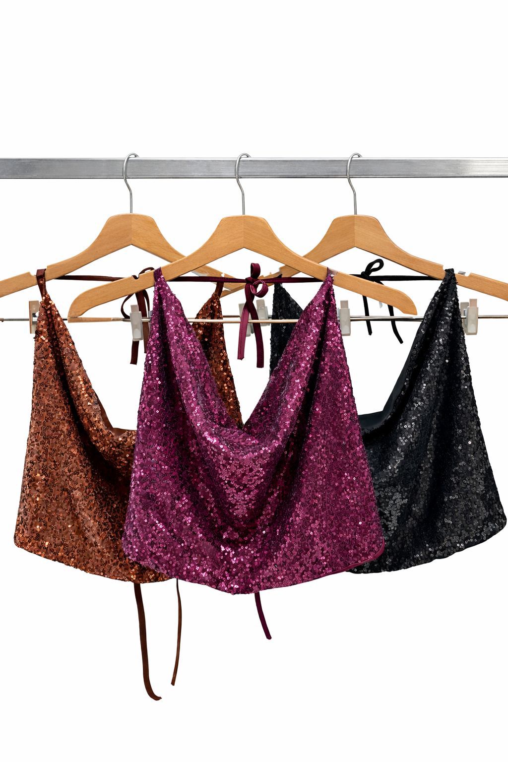 Top buche de lentejuelas Piscis