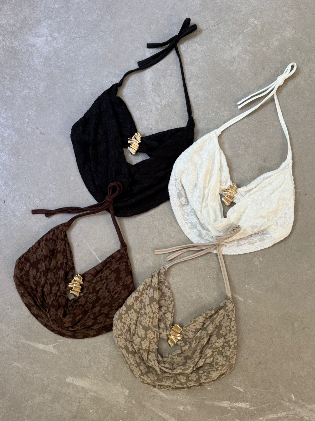 Top crop halter con hebilla