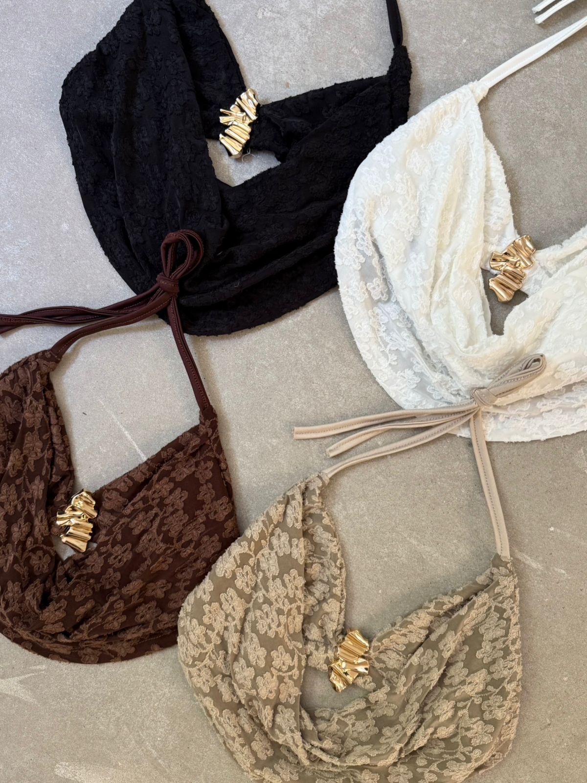 Top crop halter con hebilla