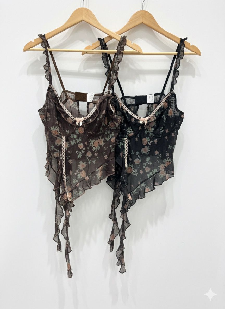 Top de tull Florcitas