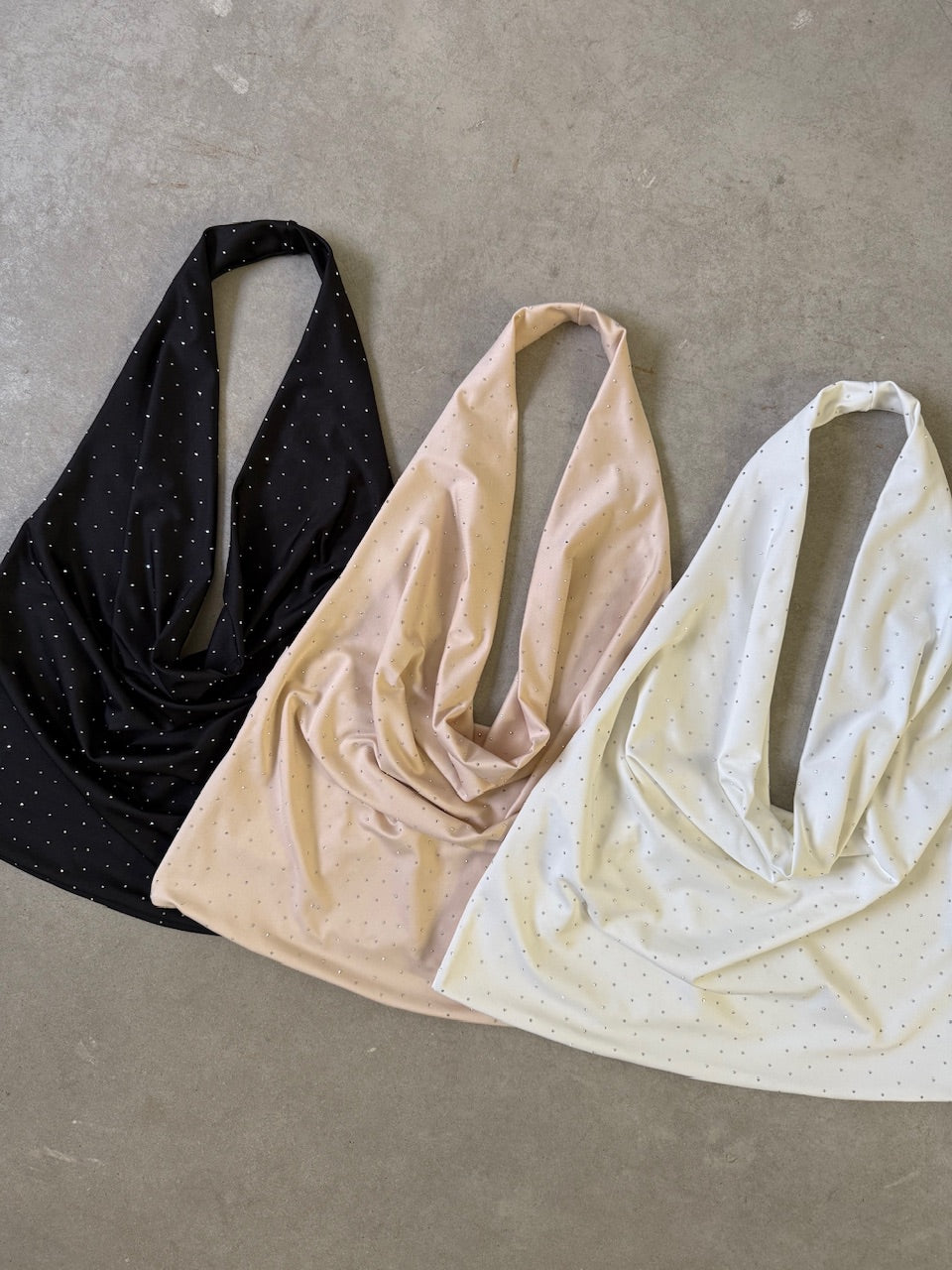 Top halter cuello buche