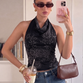 Top luz lycra arabescos