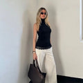 Top valentina puntilla licra