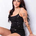 Top nailani lentejuelas
