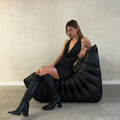Vestido halter buche hotfix microfibra