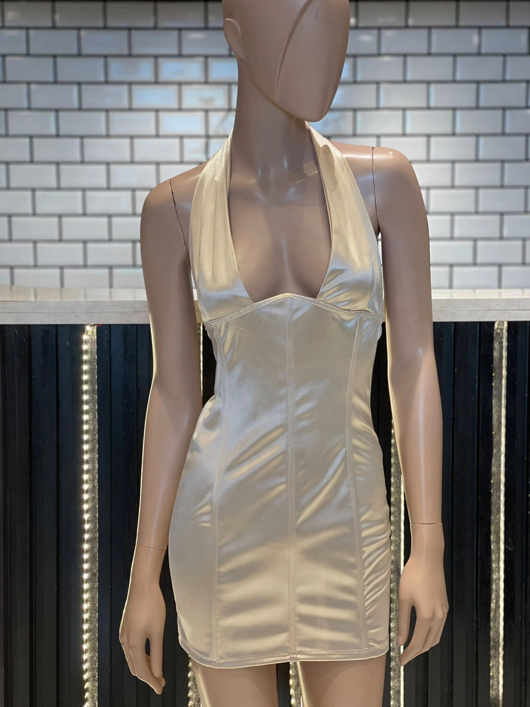 Vestido saten marilyn